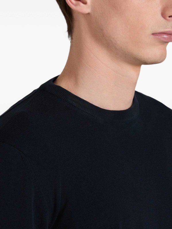 ZANONE: Suéteres con cuello pico online - Suéter Cuello Redondo - Azul