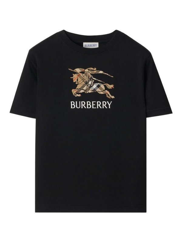 BURBERRY: Tシャツ - Tシャツ - 黒