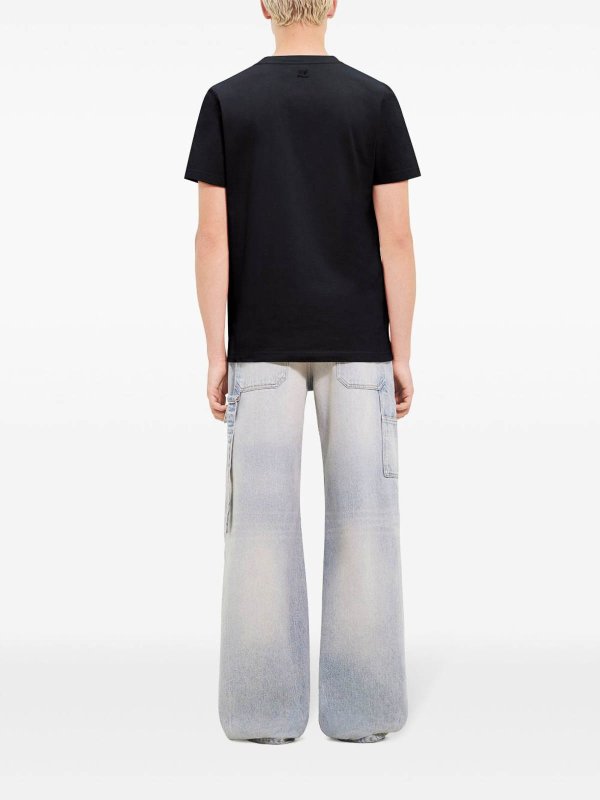 Courreges: T-shirts online - T-Shirt - Schwarz