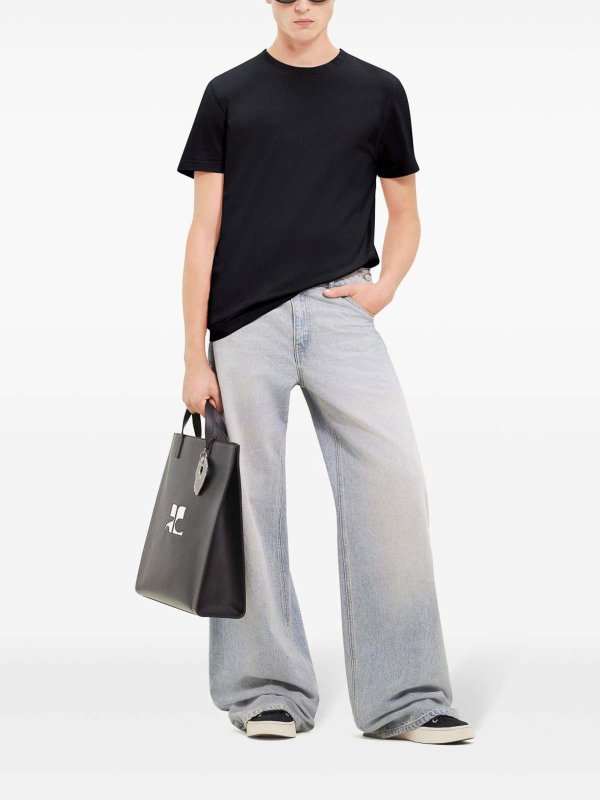 The Best Shops Courreges: T-shirts - T-Shirt - Schwarz