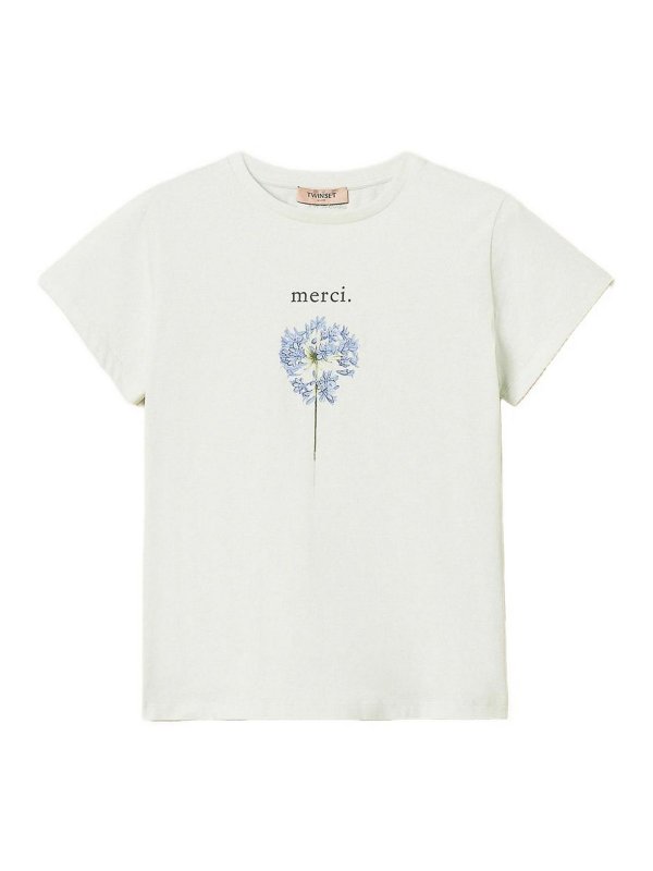 TWINSET: T-shirts - T-Shirt - Blanc