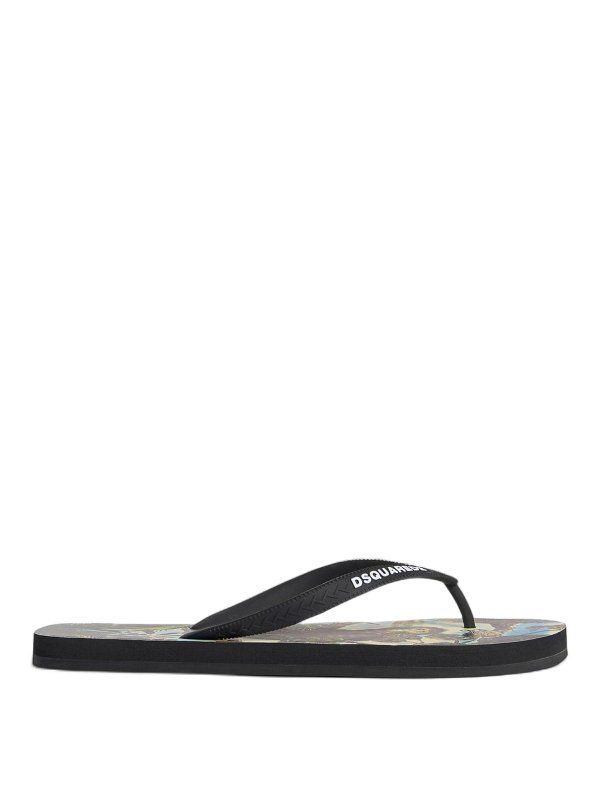 DSQUARED2: flip flops - Flip-Flops With Print