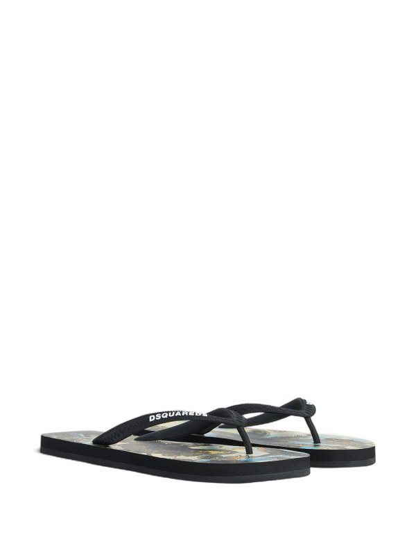 DSQUARED2: flip flops online - Flip-Flops With Print