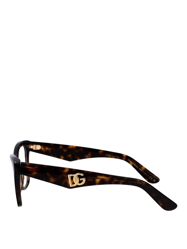 The Best Shops DOLCE & GABBANA: 眼鏡 - 眼鏡 - ブラウン