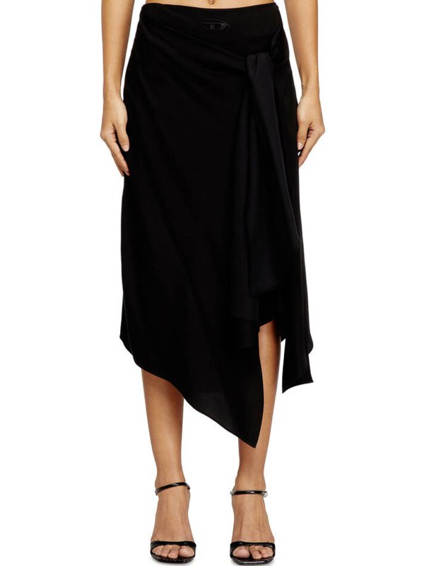 The Best Shops DIESEL: Jupes midi et au genou - Jupe Midi - Noir