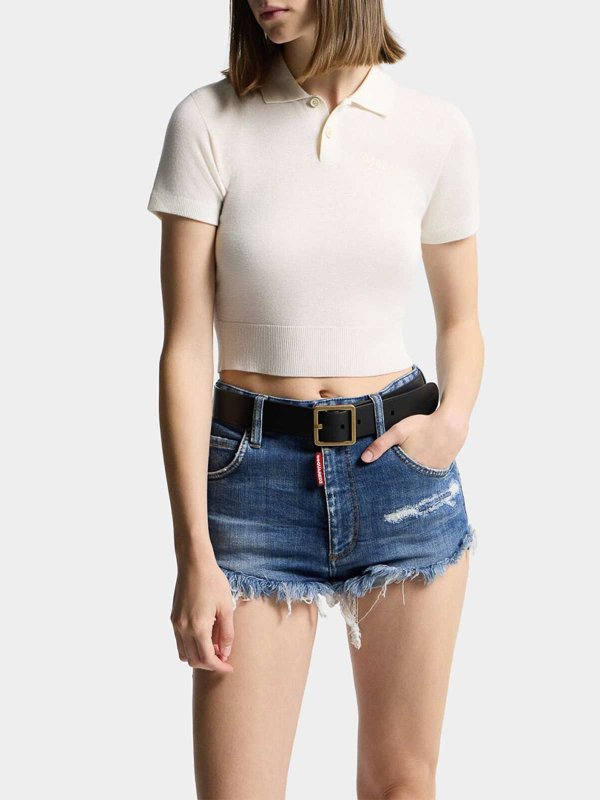 The Best Shops DSQUARED2: Pull col rond - Pull Col Rond - Blanc