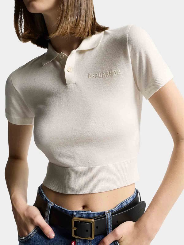 DSQUARED2 buy online Pull Col Rond - Blanc