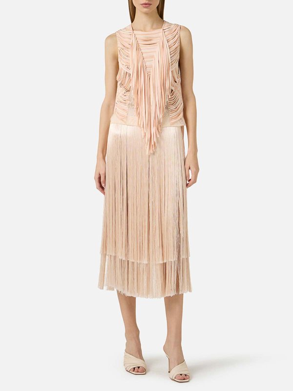 ELISABETTA FRANCHI: Jupes midi et au genou online - Jupe Midi - Beige