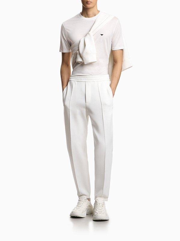 EMPORIO ARMANI: Traininghosen online - Traininghose - Weiß