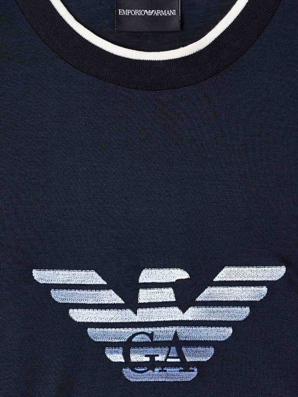 The Best Shops EMPORIO ARMANI: T-shirts - T-Shirt - Bleu