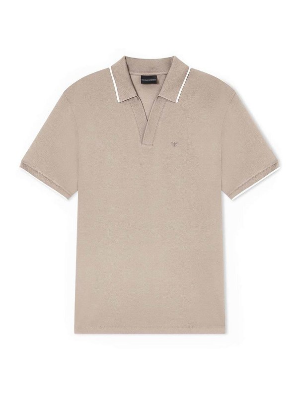 EMPORIO ARMANI: Polos  - Polo - Marron Clair