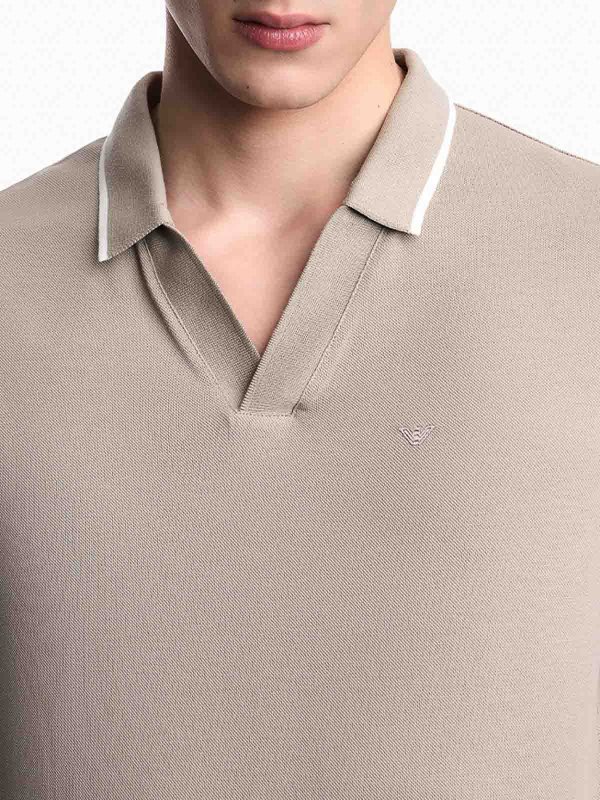 EMPORIO ARMANI buy online Polo - Marron Clair