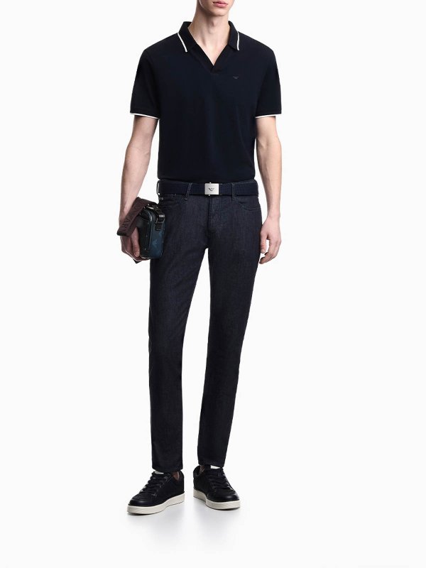 EMPORIO ARMANI: Polos  online - Polo - Bleu