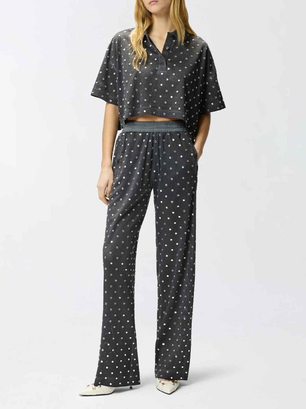 The Best Shops Pinko: Pantalons casual - Pantalons Décontractés - Gris