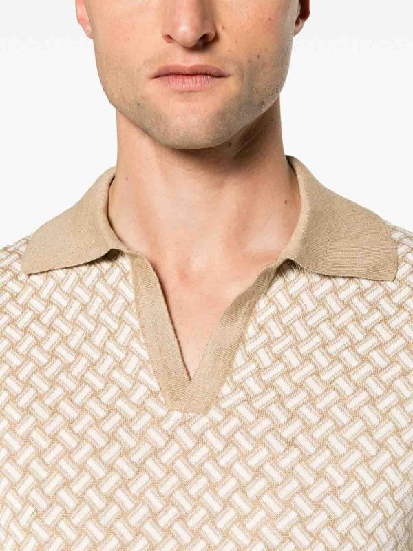 The Best Shops DRUMOHR: Poloshirts - Poloshirt - Beige