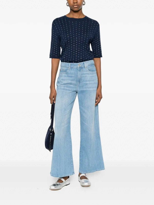 7 FOR ALL MANKIND: ストレートジーンズ online - ストレートジーンズ - ライトブルー