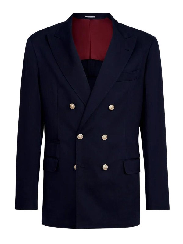 BRUNELLO CUCINELLI: Blazer - Blazer - Dunkelblau