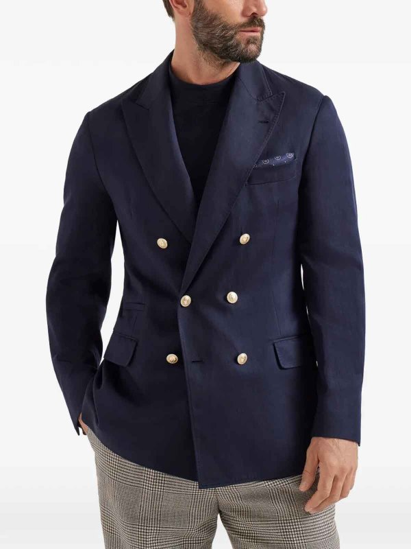 Blazer - Dunkelblau shop online: BRUNELLO CUCINELLI