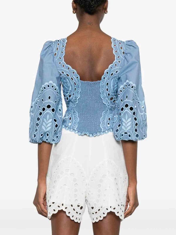 トップ/タンクトップ - ブルー shop online: CHARO RUIZ