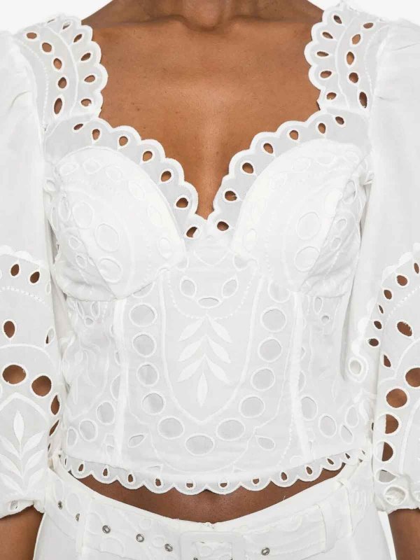 トップ/タンクトップ - 白 shop online: CHARO RUIZ