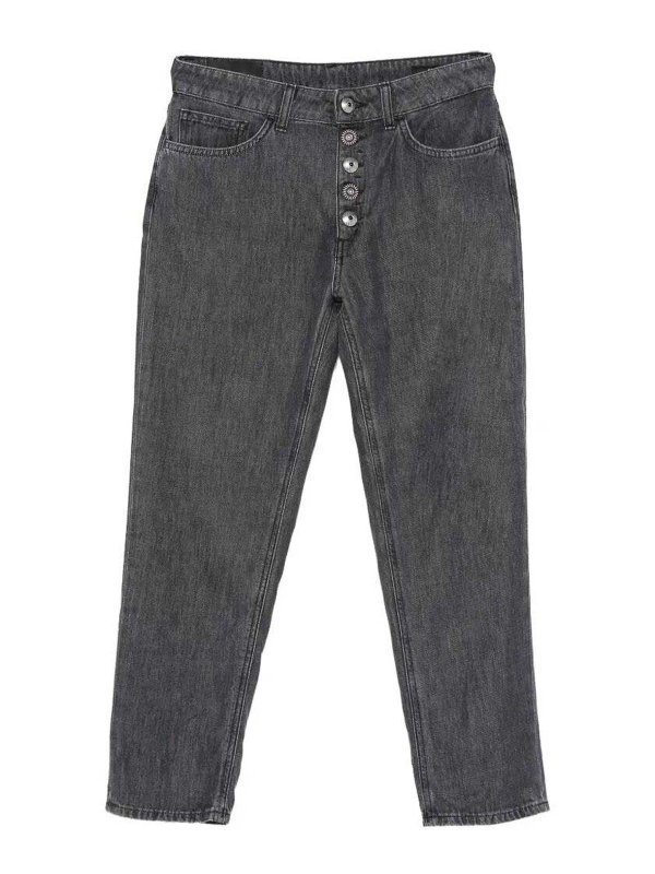 DONDUP: Jeans Rectos - Vaqueros Rectos - Negro