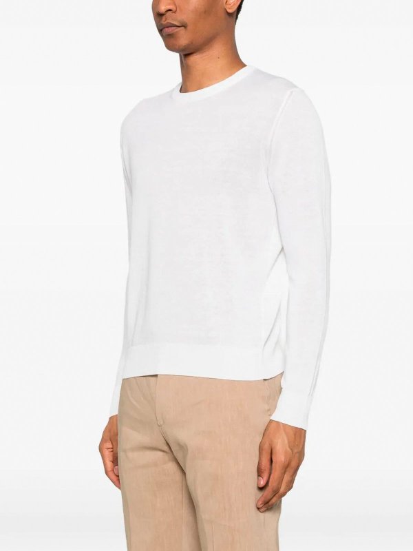 クルーネック - 白 shop online: DRUMOHR