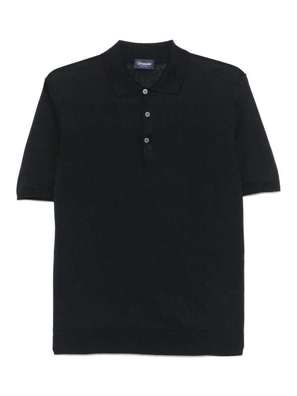 DRUMOHR: polo shirts - Buttoned Polo With Logo
