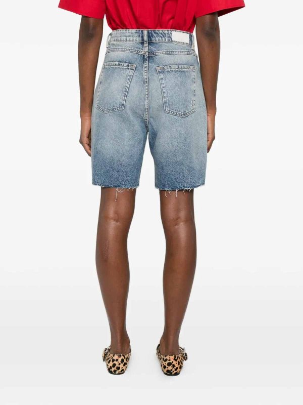 ショートパンツ - ブルー shop online: ICON DENIM