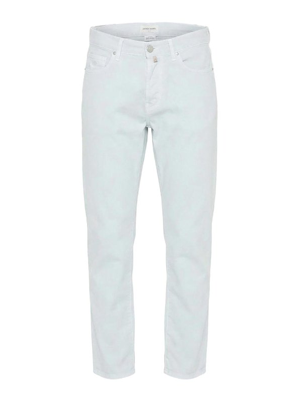 JACOB COHEN: カジュアルトラウザー - カジュアルパンツ - ライトブルー