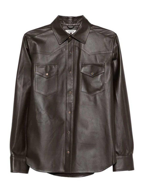 Kired: Hemden - Hemd - Dunkelbraun