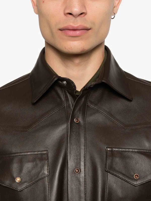 Kired buy online Hemd - Dunkelbraun