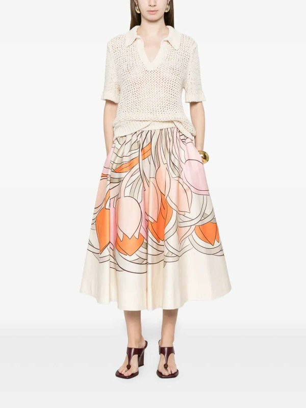 LA DOUBLEJ: Faldas media pierna y semilargas online - Falda Semilarga - Multicolor