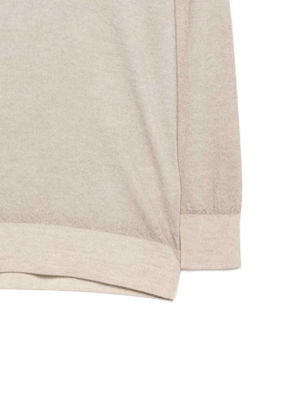 The Best Shops MALO: Col en V - Pull À Col V - Beige