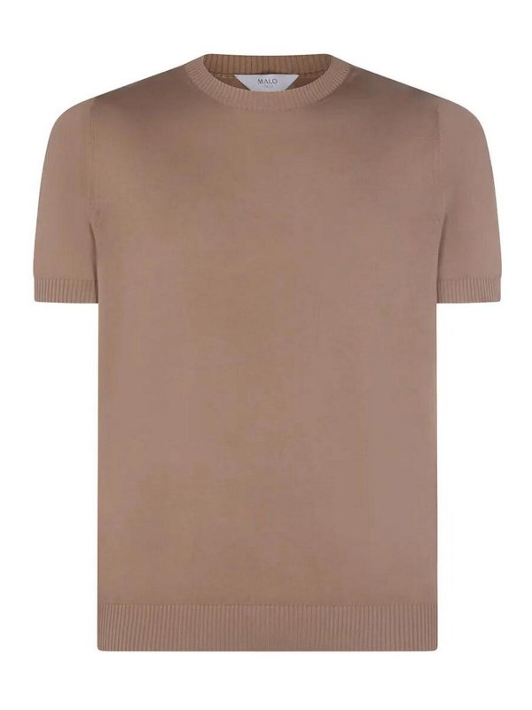 MALO: crew necks - Cotton Round Neck