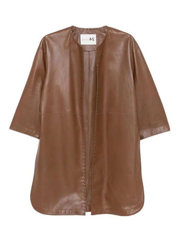 MANZONI24: ニーレングスコート - 膝丈コート - ブラウン