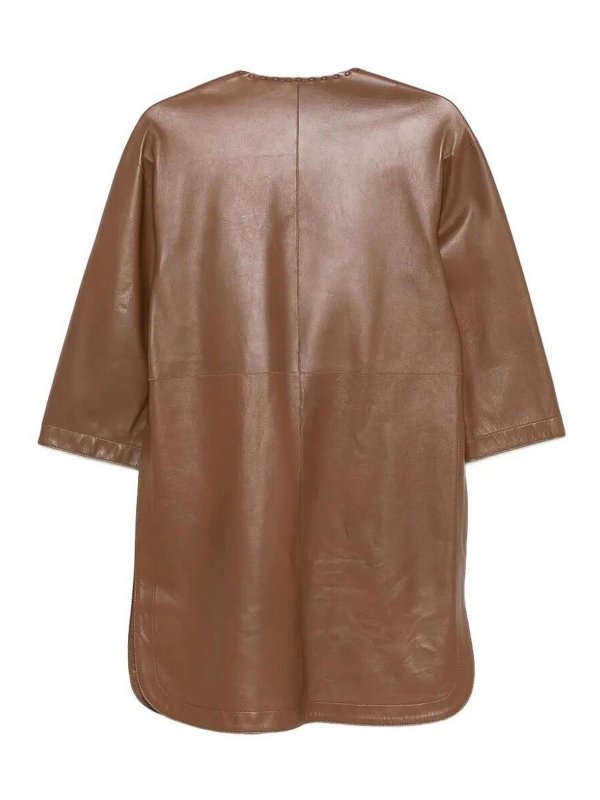 MANZONI24: ニーレングスコート online - 膝丈コート - ブラウン