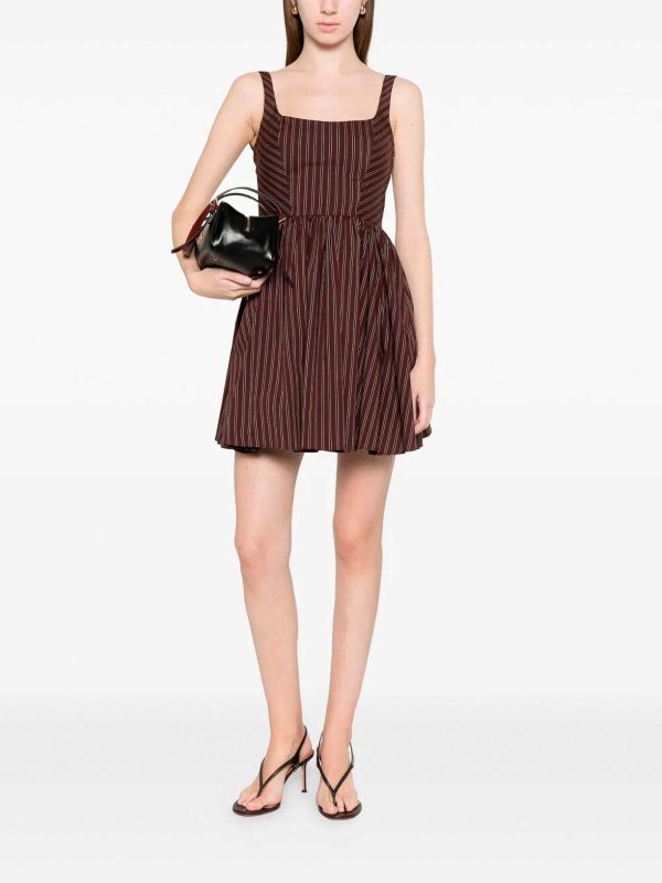 PATRIZIA PEPE: ニーレングスドレス online - 膝丈ドレス - ブラウン