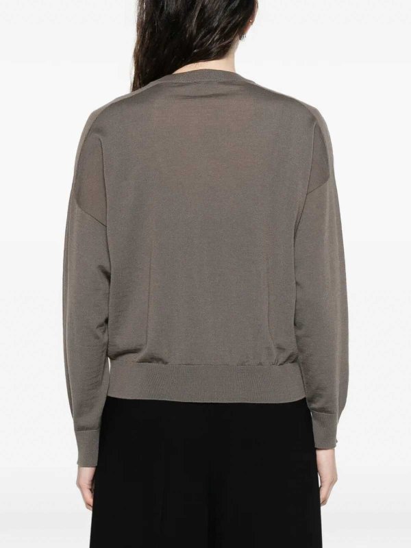 Rundhalspullover - Braun shop online: PESERICO