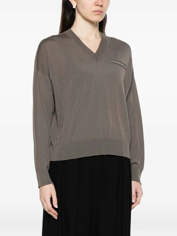 PESERICO buy online Rundhalspullover - Braun