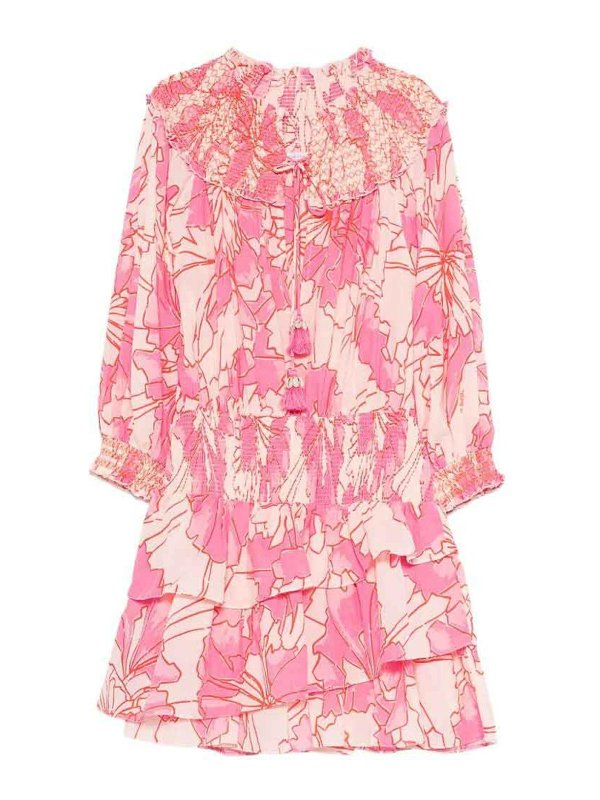Poupette St Barth `Anna` Mini Dress - Pink|WA2S26NCMPENPINK