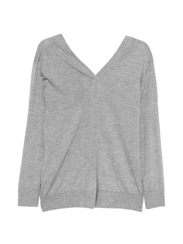 SA SU PHI: v necks online - Front And Back V-Neck Sweater