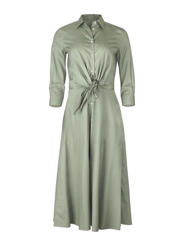 SARA ROKA: ニーレングスドレス - 膝丈ドレス - ブルー