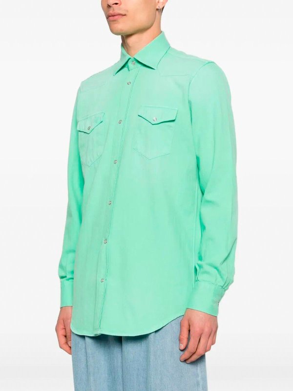 Hemd - Grün shop online: SARTORIO