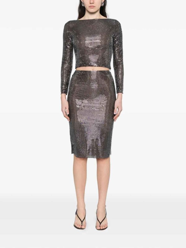 Self Portrait: Knielange und Midi Röcke online - Midirock - Schwarz