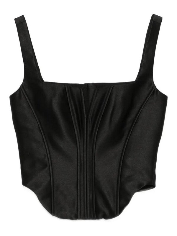 Self Portrait: Tops y camisetas sin mangas - Top - Negro