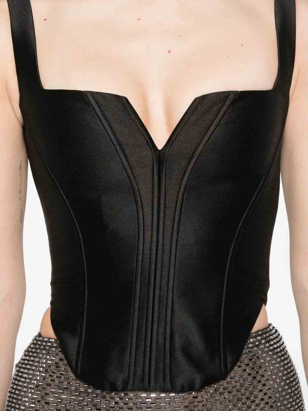 The Best Shops Self Portrait: Tops y camisetas sin mangas - Top - Negro