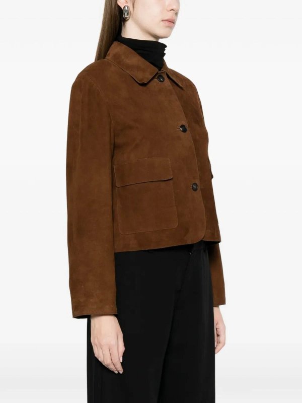 The Best Shops TAGLIATORE: レザージャケット - レザージャケット - ブラウン