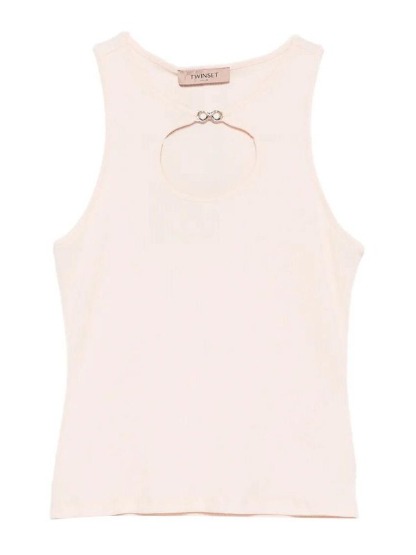 TWINSET: Tops und Tank Tops - Top - Rosa