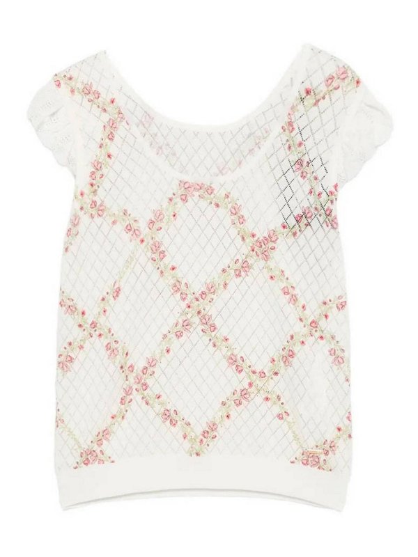 TWINSET: Tops und Tank Tops - Top - Weiß