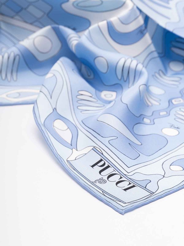 EMILIO PUCCI: Stolen und Schals online - Stola - Hellblau